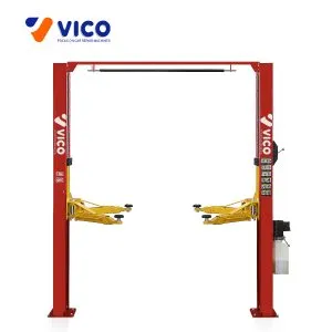 Clear-floor two-post car lift, 4,000 kg capacity